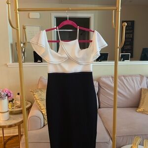 Zara open shoulder dress